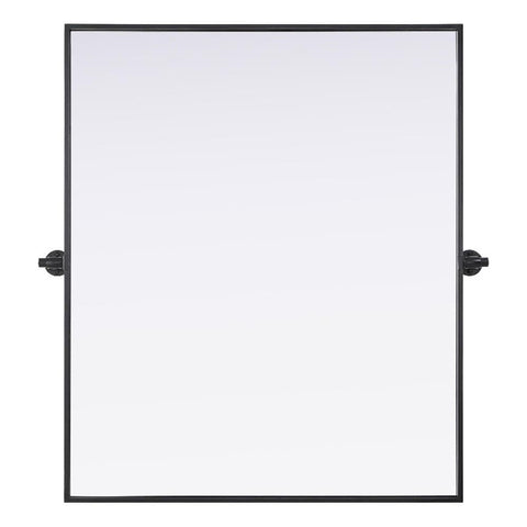 Elegant Kitchen and Bath Amoura 30X36 Pivot Mirror in Black