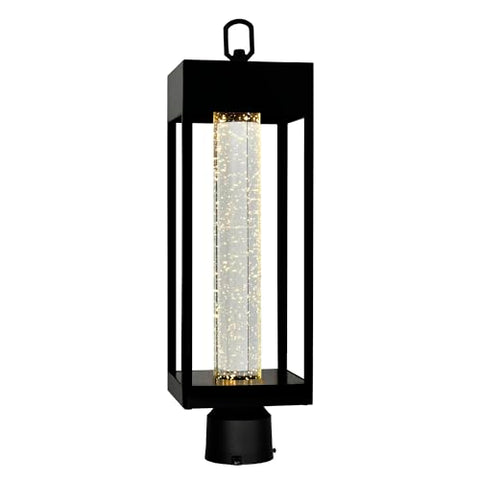 CWI Lighting Rochester LED Integrated Black Metal Outdoor Lantern Head