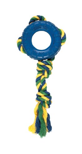Boss Pet Chomper Tredz Tire Tug and Toss for Pets, Medium, Assorted Colors
