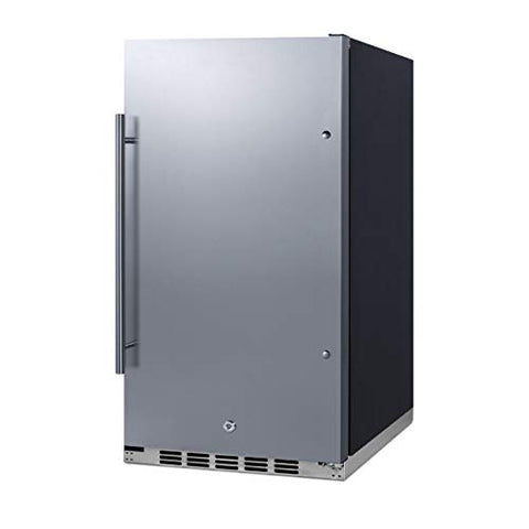 19 in. 3.1 CU. FT. MINI Refrigerator Without Freezer in Stainless Steel, Built-in