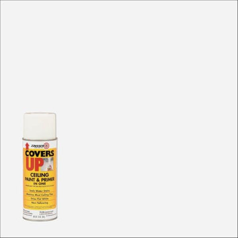 Zinsser Covers Up Ceiling Paint & Primer In One Spray, White 13 Oz. Can - Lot of 6