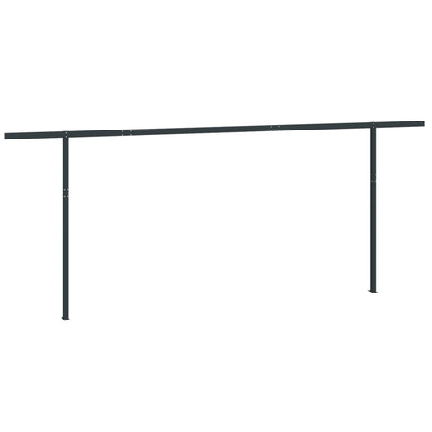 vidaXL Awning posts set anthracite 600x245cm iron
