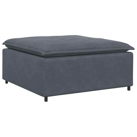 vidaXL Modular Sofa Center Module Dark Gray Velvet/Metal - Customizable Seating for Living Room/Lounge