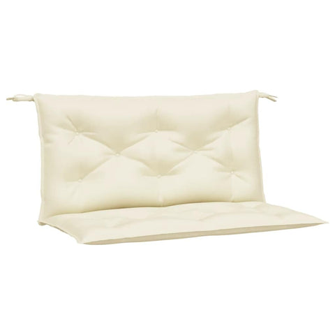vidaXL Garden Bench Cushions 2pcs - Cream 39.4"x19.7"x2.8" Oxford Fabric - Indoor/Outdoor