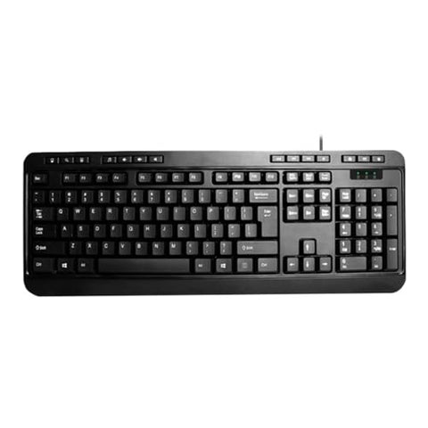 Adesso AKB-132PB Multimedia Desktop Keyboard, Black