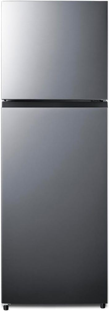 Summit 24" Refrigerator, 11.6 cu.ft Capacity Refrigerator- Freezer, Energy Star, Stainless Steel Look - FF1142PLLHD (Left Handed Door Swing)
