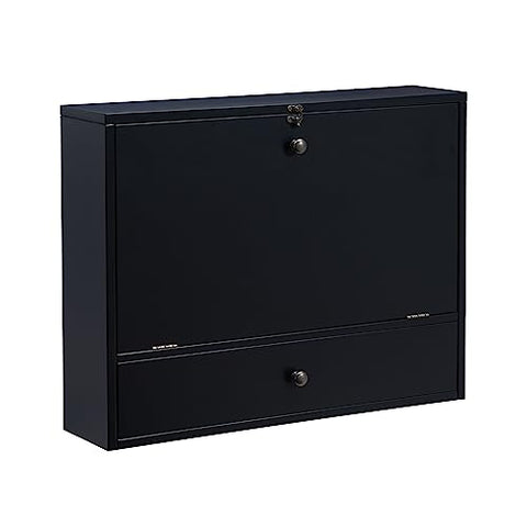 Wall Mount Laptop Desk - Universal Style - Black