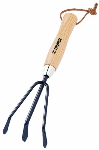 Truper 30624 Floral Garden Tool Cultivator, Ash Handle, 6-Inch