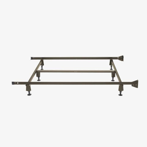 Fast Furnishings King Size Steel Metal Bed Frame with Bolt-on Headboard Brackets