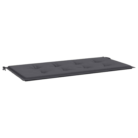 vidaXL Outdoor Garden Bench Cushion, Anthracite Color, Durable Oxford Fabric, Foam Fiber Filling, 39.4"x19.7"x1.2" Size, Lightweight and Comfortable