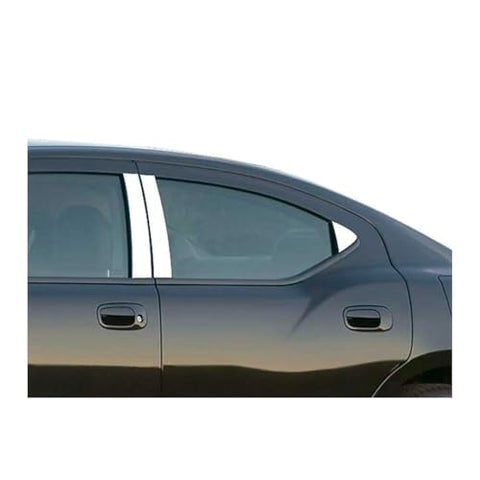 QAA is Compatible with 2006-2010 Dodge Charger 6 Piece Stainless Pillar Post Trim PP46911