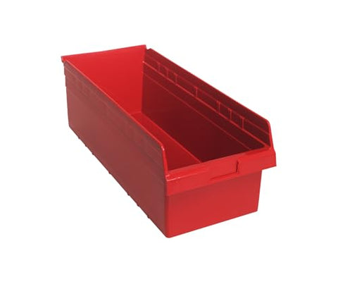 QUANTUM STORAGE SYSTEMS QSB816RD STORE-MAX Part Organizer Red Bins 24" L x 12" W x 8" H 6 Pack