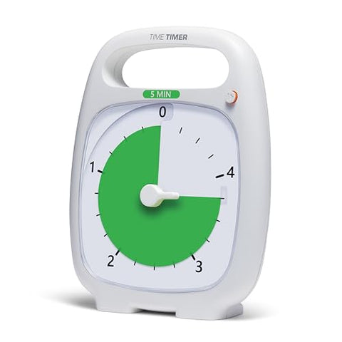 TIME TIMER 8 inch Visual Timer - 60 Minute Desk Countdown Clock with Dry Erase Activity Card, Also Magnetic - for Kids Classroom, Homeschooling Study Tool, Task Reminder, Home and Kitchen Timer