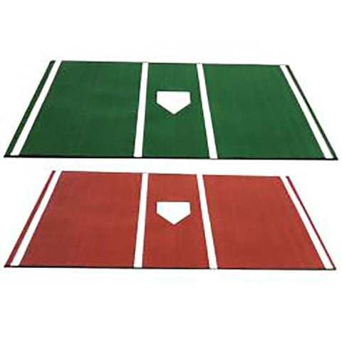 Cimarron Sports Outdoor Practice Deluxe 6x12 Home Plate Mat W Throw Down Home Plate - Green