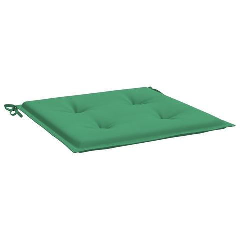 vidaXL Garden Chair Cushions - Oxford Fabric Seat Cushions - Green - 19.7"x19.7"x1.2" - Water-Resistant - Indoor/Outdoor Use