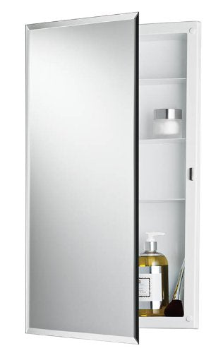 Broan 781061 Framless with 1/2" Bevel Edge, Builder Series, Recessed Mount Cabinet, 16" W X 26" H