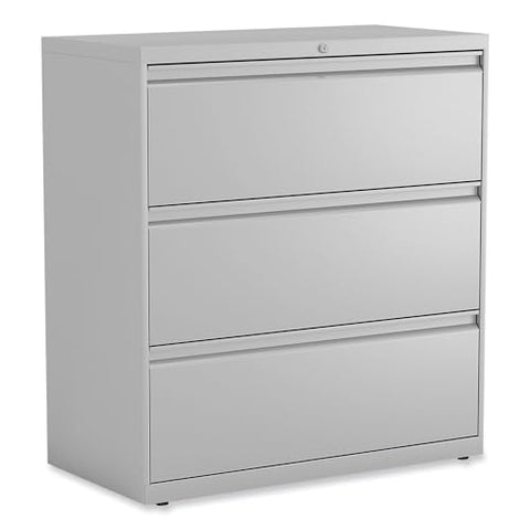 Lateral File 3 Legal/Letter/A4/A5-Size File Drawers Light Gray 36 inch x 18.63 inch x 40.25 inch