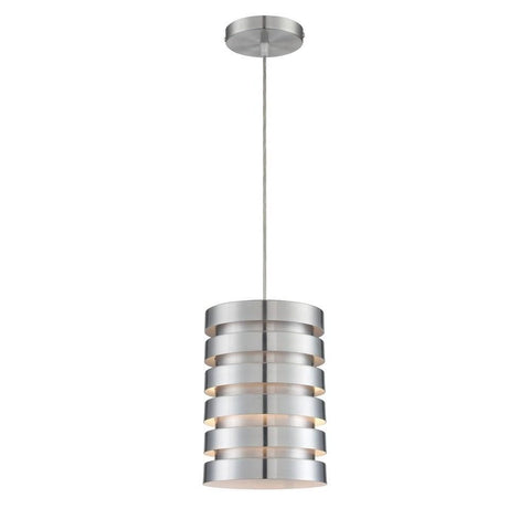 Lite Source Metal Pendant LAMP, Aluminum, Type A 60W LS-19923ALU