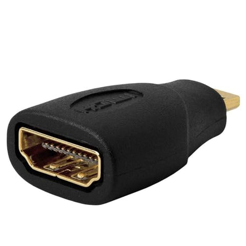 Cmple - Micro HDMI Adapter, Female (Type-A) to Male (Type-D) 4K HDMI Cable Converter Gold Plated Connector for Video Cables, TV, Monitor, Projector, Laptop, PC, Camera