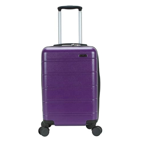 Rockland Tahoe Hardside Expandable Carry on Luggage with Spinner Wheels, Purple