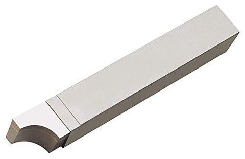 Micro 100 RAD-6 Brazed Tool, Right Hand Square Shank Diameter, Concave Radius "Style RAD", Tool Dimension of 2.5" Length, 3/8" Width, 3/8" Height, Tip Dimension of 3/32" Thick, 3/8" Length, 3/16" Radius