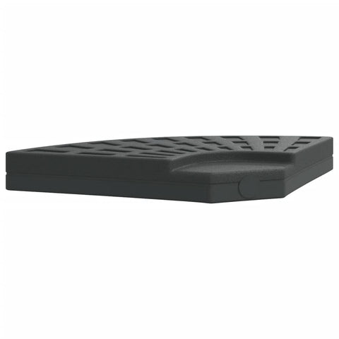 vidaXL Parasol Base Weight with Handle - Concrete Filled Polyethene Shell, 44.1 lb, Black - Garden Cantilever Umbrella Stand Base