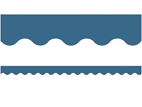 Teacher Created Resources Slate Blue Scalloped Border Trim (TCR9091)