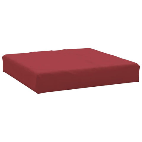 vidaXL Comfortable Pallet Cushion - Wine Red, Oxford Fabric Material - Indoor/Outdoor, Square Seat Cushion - Garden & Patio Furniture Accessory, Living Space Decor
