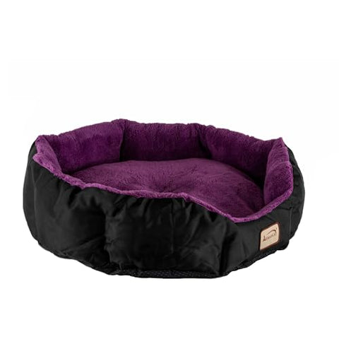 Armarkat Large, Soft Cat Bed - C101NH/ZH, Mulberry/Black (C101HNH/ZH)