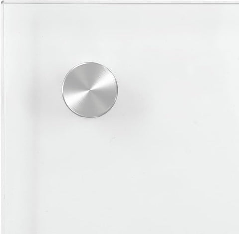 vidaXL Transparent Tempered Glass Kitchen Backsplash - Scratch-Resistant, Heat-Resistant, Easy to Install, Perfect for Modern Kitchen Decor, Dimension 27.6"x15.7"