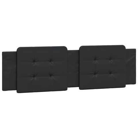 vidaXL Black 72" Faux Leather Headboard Cushion - Upholstered Hanging Pillow for Bedroom Comfort