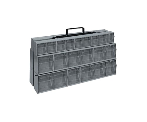 Quantum Storage Systems QTF320-42GY 42 Drawers Frame System Tip Out Bins Part Organizer Gray 14" H x 24" W x 8" D