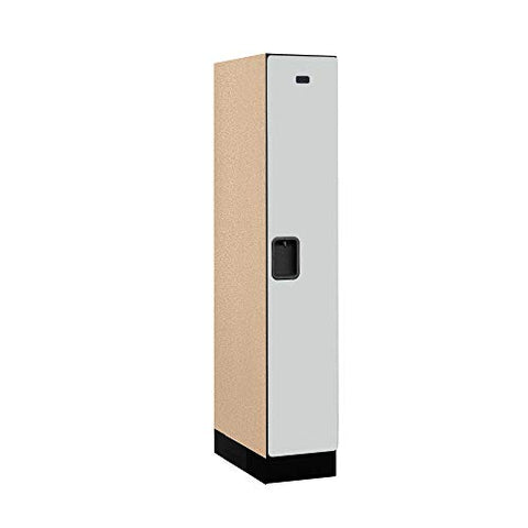 Salsbury Industries Single Tier Designer Wood Locker, Gray, 5' 1" x 21"