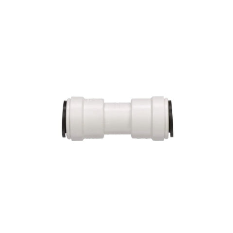 Watts 3515-08 AquaLock Plastic Series, 3/8" CTS x 3/8" CTS Off-White Lead-Free Polysulfone Tube Union Connector Coupling, O-Ring, Quick Push-to-Connect Design, Tool-Free Installation