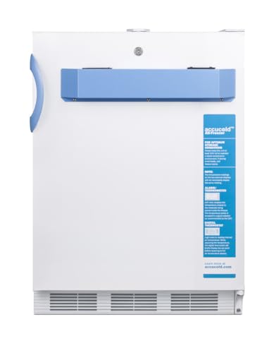 Summit Appliance VT65MLBIMED2ADA Built-in Undercounter ADA Compliant Medical/Scientific -25ºC Capable All-Freezer with Front Control Panel, Digital Thermostat and NIST Calibrated Thermometer/Alarm