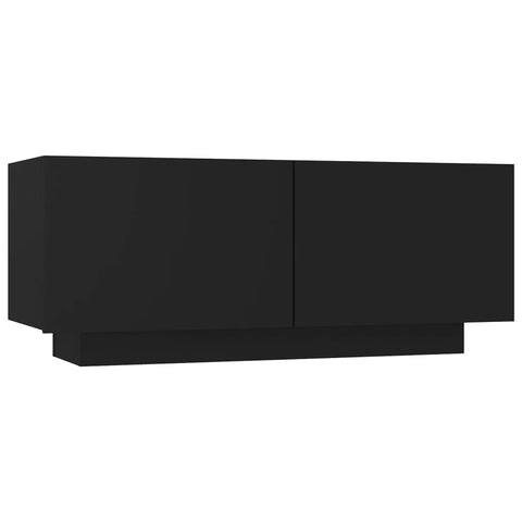 vidaXL TV Cabinet Black 39.4"x13.8"x15.7" Engineered Wood