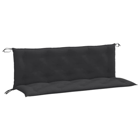 vidaXL Garden Bench Cushions Outdoor Seat Pads - Melange Anthracite Fabric - 59.1"x19.7"x2.8" with Soft Hollow Fiber Filling for Patio and Indoor Use