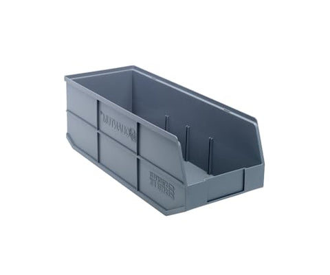 Quantum Storage SSB483 Stackable Shelf Bins Part Organizer - 20-1/2" x 8-1/4" x 7" - 6 Pack