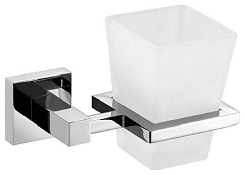 Aqua Piazza by KubeBath Frosted Glass Tumbler Holder