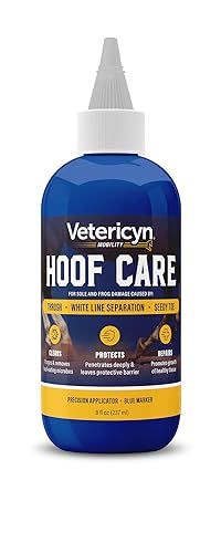 Vetericyn Mobility Equine Hoof Care for Sole and Frog Damage Caused by Thrush, White Line Separation, and Seedy Toe. 8 Ounces