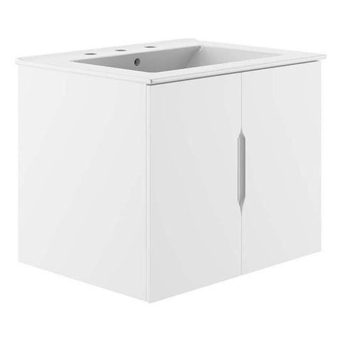 Modway Vitality 24" Bathroom Vanity, 24 Inch, White White