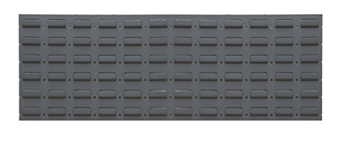 Wall Mountable 16 Gauge Louvered Panel Rack 35 X 12 Gray
