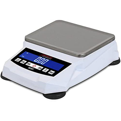 Detecto 420-3000 Digital Precision Balance Scale, 3000 g x 0.05 g Capacity, NTEP Certified, Stainless Steel Platform, Built-in Rechargeable Battery