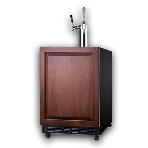 Summit 24" Nitro Cold Brew/Cold Brew Kegerator, Combination Dual Tap Kit, Panel Ready*- SBC7BRSIFCM2 *Panel is Not Included