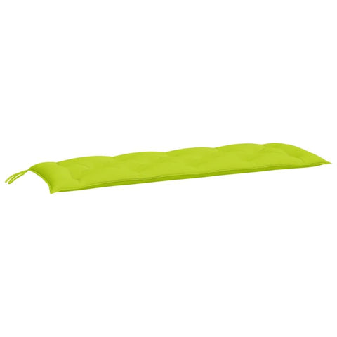 vidaXL Garden Bench Cushion in Bright Green - Outdoor Patio Cushion with Hollow Fiber Filling & 100% Polyester Oxford Fabric - 59.1"x19.7"x2.8"