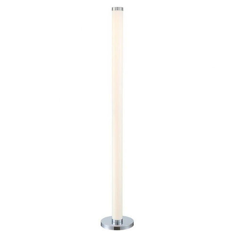 Lite Source LED Floor LAMP, Chrome/Frost Acrylic Shade, Type LED 20W LS-83515FRO