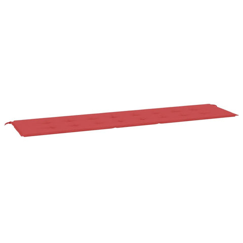 vidaXL Comfortable Outdoor Garden Bench Cushion 78.7"x19.7"x1.2" with Secure Ties, Made with Durable Oxford Fabric, in Bright Red Color