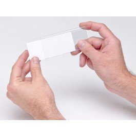 Quantum Storage LTR-1754 Clear Label Holders, 1.75 x 4 in. with Inserts