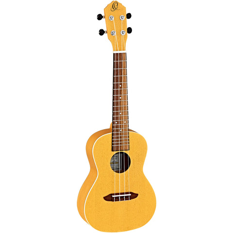 Ortega Guitars, 4-String Earth Series Concert Ukulele, Right, Gold, Acoustic (RUGOLD)