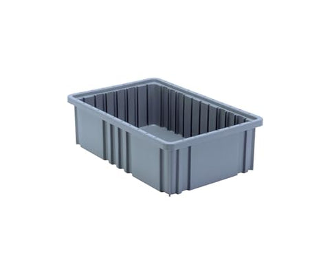 Quantum Storage DG92050 Dividable Grid Heavy Duty Part Organizer Bins - 16-1/2" x 10-7/8" x 5" - 12 Pack